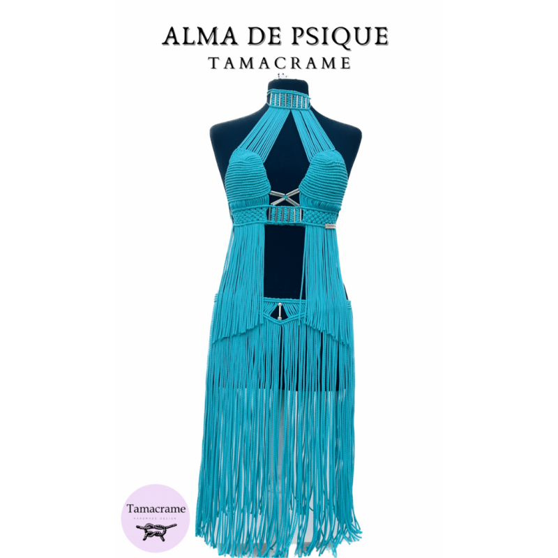 Conjunto de Macramé Top + Falda Alma de Psique